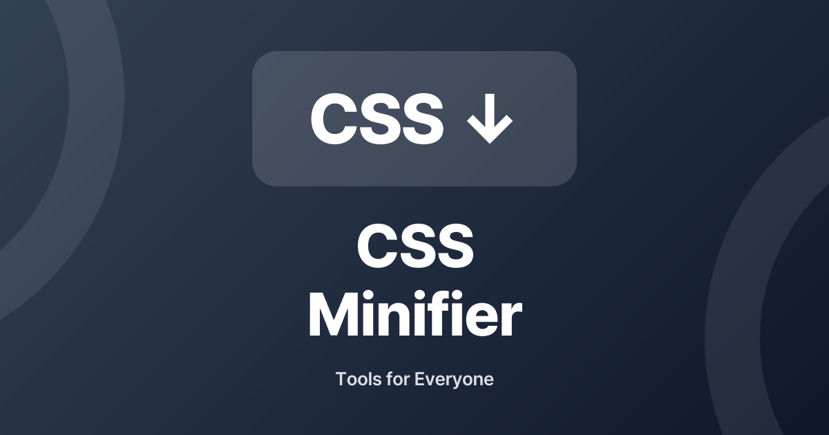 CSS Minifier & Beautifier - Compress & Format | Free Online